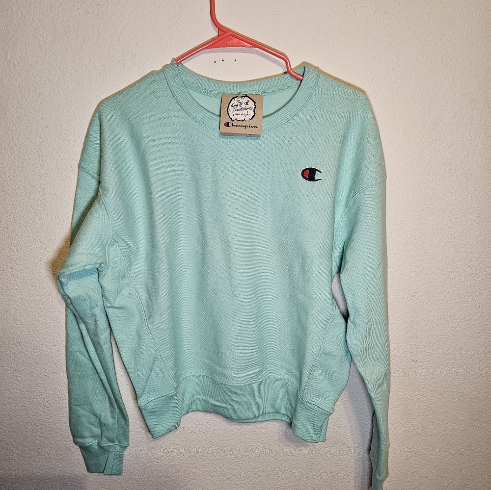 Champion Teal Blue Sweatshirt Size small